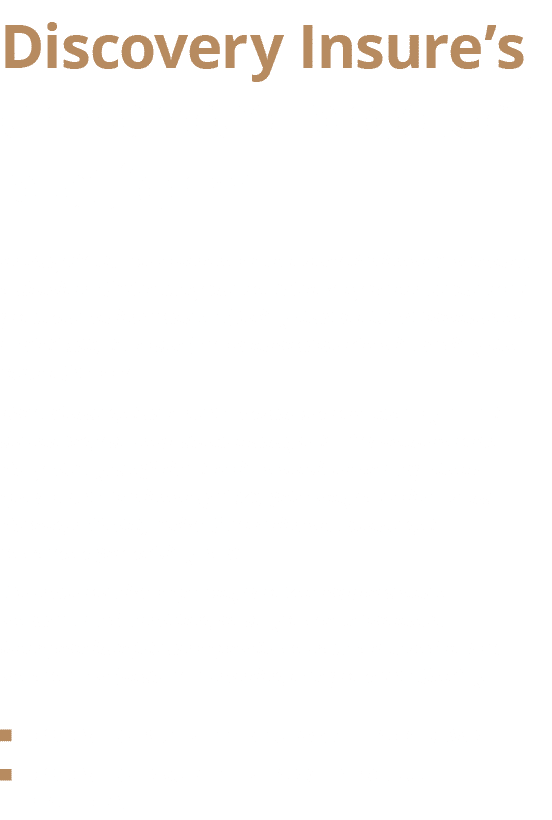 Discovery Insure s enhanced product platform,In May 2018, we launched Discovery Business Insurance, a division of Dis   