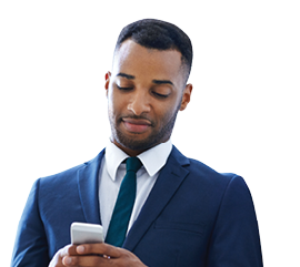 A handsome african american businessman using his smartphone while indoorshttp:  195 154 178 81 DATA i_collage pu shoots 784854 jpg