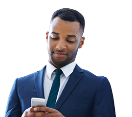 A handsome african american businessman using his smartphone while indoorshttp:  195 154 178 81 DATA i_collage pu shoots 784854 jpg