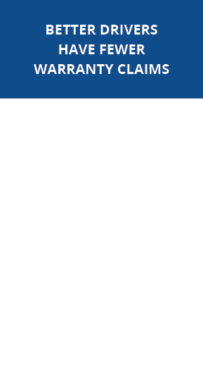 Better drivers have fewer warranty claim