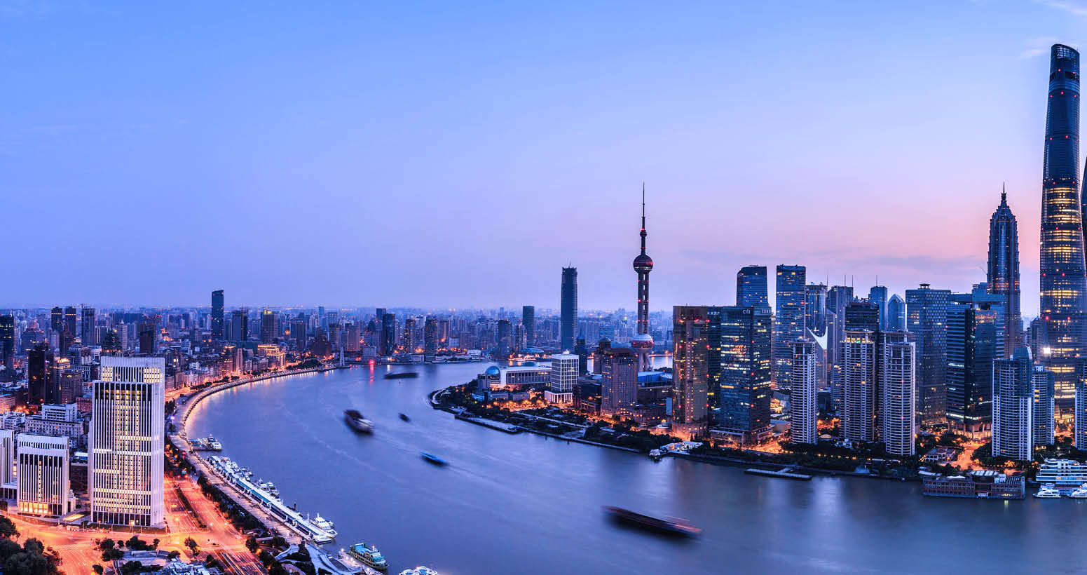 View of Shanghai Lujizui Financial District 